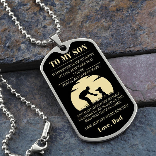 My Son (Luxury Military Necklace Dog Tag)