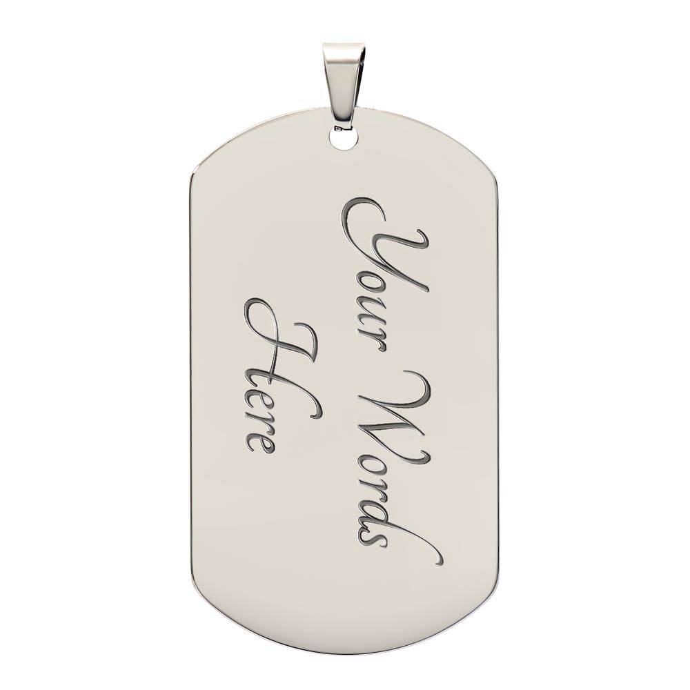 My Daughter (Luxury Military Necklace Dog Tag)