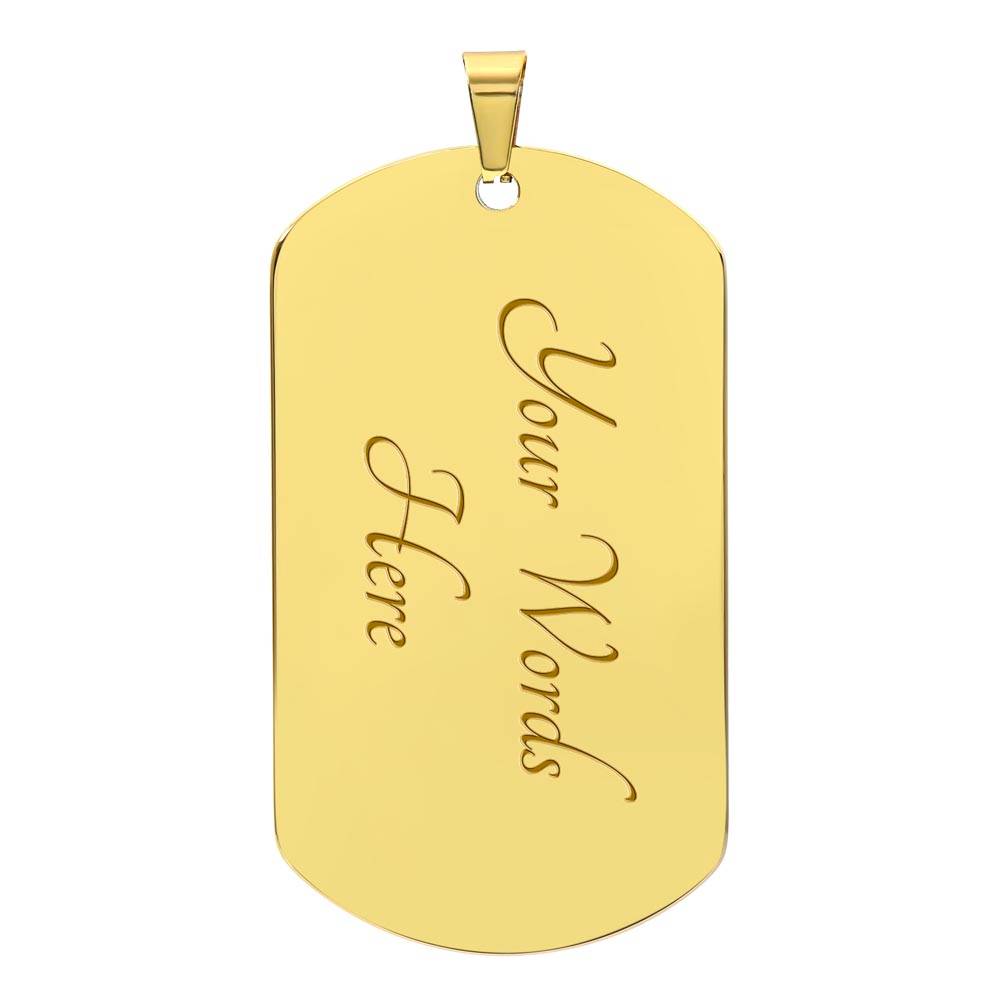 My Daughter (Luxury Military Necklace Dog Tag)