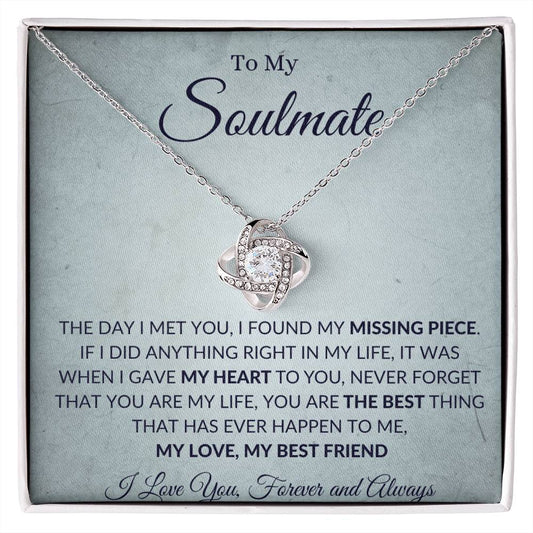 My Soulmate -  Love Knot Necklace