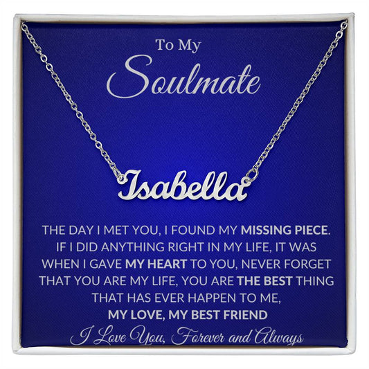 My Soulmate - Personalized Name Necklace